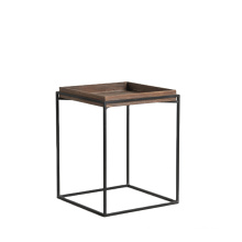 Mayco Accent Furniture Square Wooden Plant Table End Table Side Table